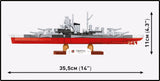 Battleship Tirpitz brick model - COBI 4853 - 593 bricks Ship Cobi 