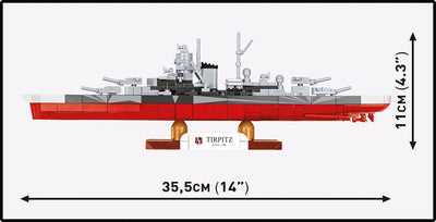 Battleship Tirpitz brick model - COBI 4853 - 593 bricks Ship Cobi 