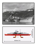 Battleship Tirpitz brick model - COBI 4853 - 593 bricks Ship Cobi 