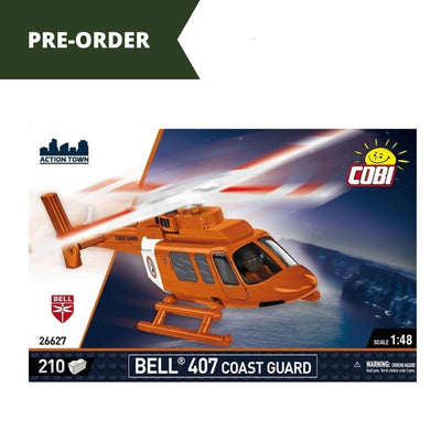 Bell 407 Coast Guard helicopter brick model - COBI 26627 - 210 bricks Planes Cobi 