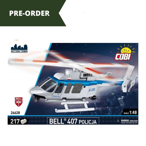 Bell 407 Policja helicopter brick model - COBI 26628 - 217 bricks Planes Cobi 