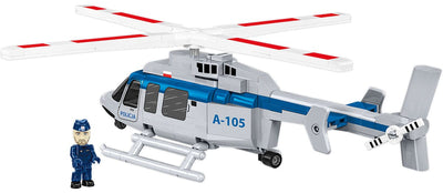 Bell 407 Policja helicopter brick model - COBI 26628 - 217 bricks Planes Cobi 