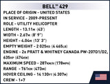 Bell 429 Air Ambulance helicopter brick model - COBI 26629 - 248 bricks Planes Cobi 
