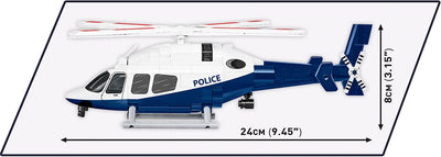 Bell 429 police helicopter brick model - COBI 26630 - 254 bricks Planes Cobi 