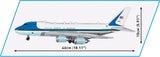 Boeing 747 Air Force One brick plane model - COBI 26610 - 1050 bricks Planes BRICKTANKS 