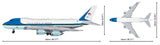 Boeing 747 Air Force One brick plane model - COBI 26610 - 1050 bricks Planes BRICKTANKS 