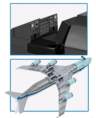 Boeing 747 Air Force One brick plane model - COBI 26610A - 1088 bricks Planes COBI 