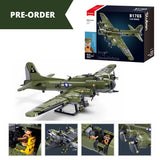 Boeing B17Gs "Flying Fortress" brick plane model - Sluban M38-B1367- 1270 bricks Planes SLUBAN 