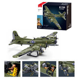 Boeing B17Gs "Flying Fortress" brick plane model - Sluban M38-B1367- 1270 bricks Planes SLUBAN 
