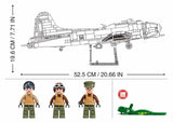 Boeing B17Gs "Flying Fortress" brick plane model - Sluban M38-B1367- 1270 bricks Planes SLUBAN 