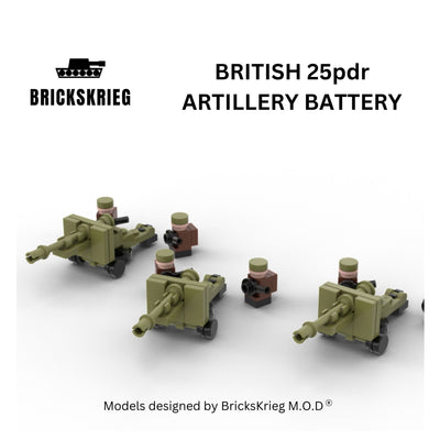 Brickskrieg British 25pdr artillery box set Homeware Brickskrieg 