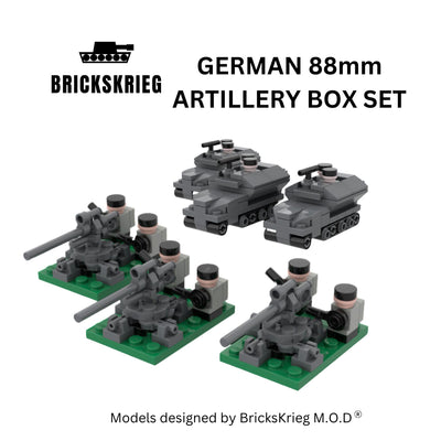 Brickskrieg German 88mm artillery box set Homeware Brickskrieg 