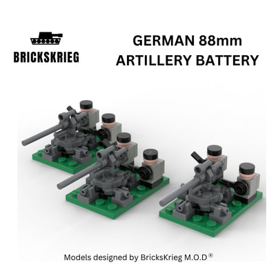 Brickskrieg German 88mm artillery box set Homeware Brickskrieg 