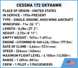 Cessna 172 Skyhawk brick plane model - COBI 26622 - 160 bricks Planes Cobi 