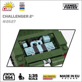 Challenger 2 brick tank model - COBI 2627 - 950 bricks Tank COBI 