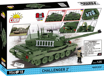 Challenger 2 brick tank model - COBI 2627 - 950 bricks Tank COBI 