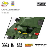 Challenger 2 brick tank model - COBI 2627 - 950 bricks Tank COBI 