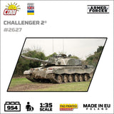 Challenger 2 brick tank model - COBI 2627 - 950 bricks Tank COBI 