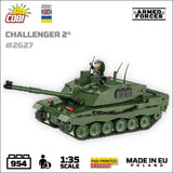 Challenger 2 brick tank model - COBI 2627 - 950 bricks Tank COBI 