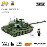 Challenger 2 brick tank model - COBI 2627 - 950 bricks Tank COBI 