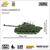 Challenger 2 brick tank model - COBI 2627 - 950 bricks Tank COBI 