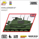 Challenger 2 brick tank model - COBI 2627 - 950 bricks Tank COBI 