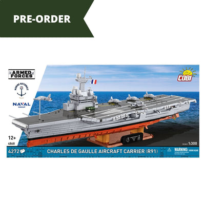 Charles de Gaulle - COBI 4868 - 4200 brick aircraft carrier Ship Cobi 