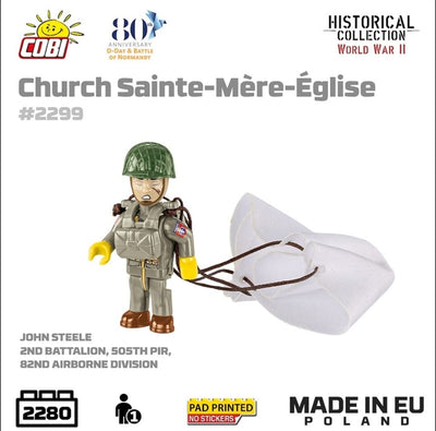Church Sainte-Mere-Eglise - COBI 2299 - 2255 bricks Other Military Cobi 