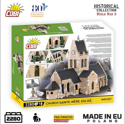 Church Sainte-Mere-Eglise - COBI 2299 - 2255 bricks Other Military Cobi 