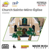 Church Sainte-Mere-Eglise - COBI 2299 - 2255 bricks Other Military Cobi 