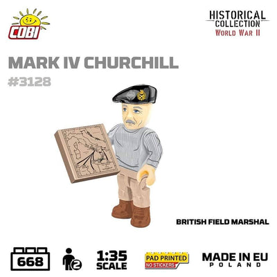 Churchill MK.IV brick tank model - COBI 3128 - 668 bricks Tank Cobi 
