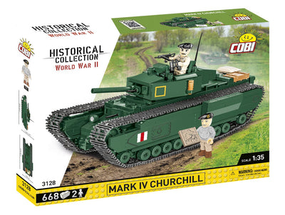 Churchill MK.IV brick tank model - COBI 3128 - 668 bricks Tank Cobi 