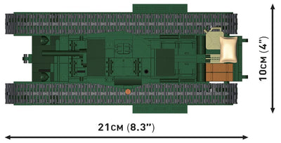 Churchill MK.IV brick tank model - COBI 3128 - 668 bricks Tank Cobi 