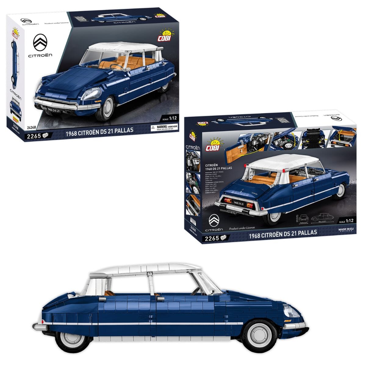 Citroen DS.21 Pallas 1968 brick car model - COBI 24348 - 2265