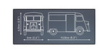 Citroen Type H. French bakery brick model - COBI 24633 - 397 bricks car COBI 