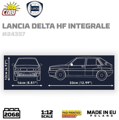 COBI Lancia Delta HF Intg. brick model car - COBI 24357 - 2068 bricks car Cobi 