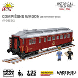 Compiegne wagon brick model 1918 - COBI 6291 - 1945 bricks Toys & Games Cobi 