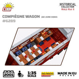 Compiegne wagon brick model 1940 - COBI 6289 - 2030 bricks Toys & Games Cobi 