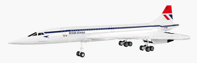 Concorde G-BBDG brick plane model - COBI 1689 - 520 bricks Planes Cobi 