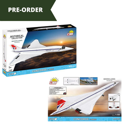 Concorde G-BBDG brick plane model - COBI 1689 - 520 bricks Planes Cobi 