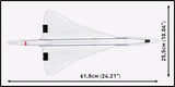 Concorde G-BBDG brick plane model - COBI 1689 - 520 bricks Planes Cobi 