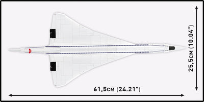 Concorde G-BBDG brick plane model - COBI 1689 - 520 bricks Planes Cobi 
