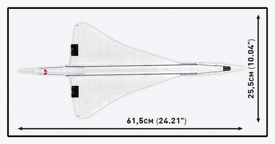 Concorde G-BBDG brick plane model - COBI 1689 - 520 bricks Planes Cobi 