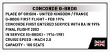 Concorde G-BBDG brick plane model - COBI 1689 - 520 bricks Planes Cobi 