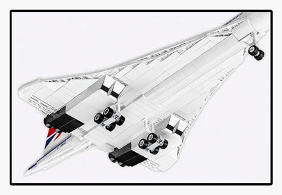 Concorde G-BBDG brick plane model - COBI 1689 - 520 bricks Planes Cobi 