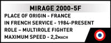 Dassault Mirage 2000-5F brick plane model - COBI 5917 - 494 bricks Planes Cobi 