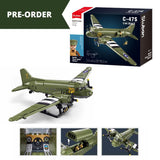 Douglas C-47S Skytrain (Dakota) brick plane model - Sluban M38-B1366 - 1015 bricks Planes SLUBAN 