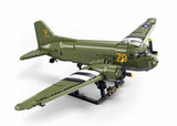 Douglas C-47S Skytrain (Dakota) brick plane model - Sluban M38-B1366 - 1015 bricks Planes SLUBAN 