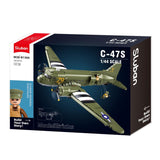Douglas C-47S Skytrain (Dakota) brick plane model - Sluban M38-B1366 - 1015 bricks Planes SLUBAN 