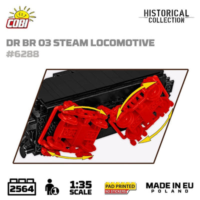 DR BR 03 Steam Locomotive brick model - COBI 6288 - 2560 bricks Toys & Games Cobi 
